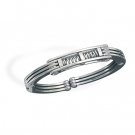 Men's Stainless Steel Spring Center Bracelet(22933)