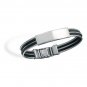 Stainless Steel Cable and Rubber ID Bracelet(22931)