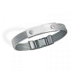 Stainless Steel Cable ID Bracelet(22930)
