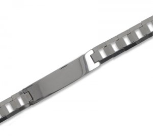 Tungsten Carbide Men's ID Bracelet(22821)