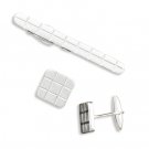Satin Finish Tie Bar and Cuff Link Set(9921)