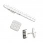Satin Finish Tie Bar and Cuff Link Set(9921)