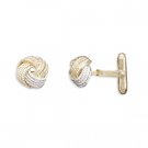 18 Karat Gold and Rose Plate Cuff Links(9926)