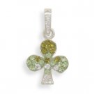 Green Crystal Shamrock Pendant(73740)