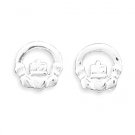 Polished Claddagh Stud Earrings(64359)