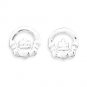 Polished Claddagh Stud Earrings(64359)