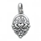Oxidized Claddagh Pendant(7448)