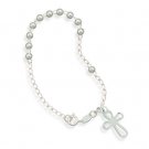 7" Polished Rosary Bracelet(22671)