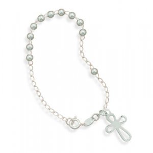 7" Polished Rosary Bracelet(22671)
