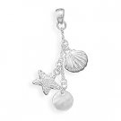 Clam, Star Fish & Shell Drop Fashion Pendant(W5036)