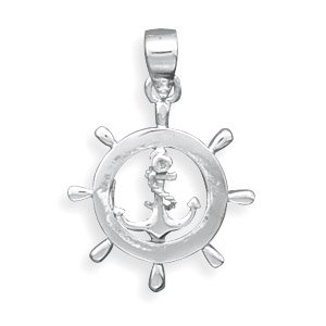 Nautical Ship's Wheel Pendant(73470)