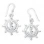 Nautical Ship's Wheel French Wire Earrings(64351)