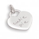 Heart Pendant with "cutie pie"(73796)