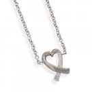 Necklace with Overlap Heart(33285)