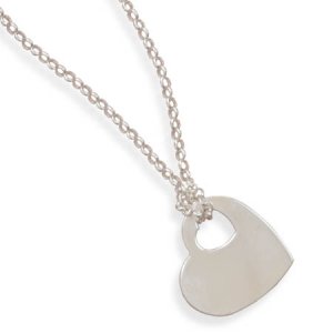 17" Necklace with Heart Tag(33235)