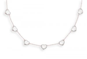 Necklace with Cut Out Hearts(33088)