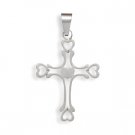 Cross Pendant with Hearts(W5049)