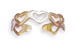 Cut Out Heart Toe Ring(9006)