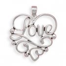 Heart with "Love" Cut Out Pendant(73459)