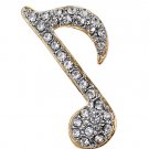 Crystal music note pin(p30174_16HD)