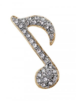 Crystal music note pin(p30174_16HD)
