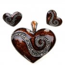 Magnetic heart pendant set(p472lasbn_5HD)