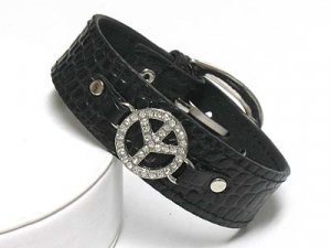 Peace Symbol Bracelet(N1153BK-51543)