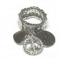 Crystal peace dangle ring(L1045SL-5847)