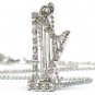 Crystal Harp Necklace(E1237SL-12148)