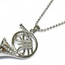 Crystal horn necklace(S1247CL-33006)