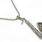 Crystal saxophone necklace(S1247CL-33009)