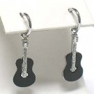 Guitar earrings(R965BK-43017)