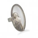 Shell Ring with Marcasite Woman Design(82821)