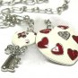 Heart and key drop necklace(N1261BK-111907)