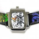 Designer inspired tattoo leather watch(U15101BK-61213)