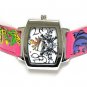 Designer inspired tattoo leather watch(U15101BK-61213)