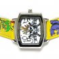 Designer inspired tattoo leather watch(U15101BK-61213)
