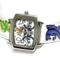 Designer inspired tattoo leather watch(U15101BK-61213)