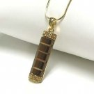 Glass bar pendant necklace(N1237BR-61201)