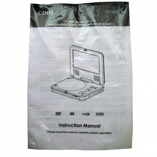 Coby TFDVD7307 DVD Player Instruction Manual