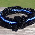 Thin Blue Line Knot Bracelet