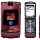 Motorola V3I Razr "Maroon''  Cellular Phone with i-Tunes (Unlocked)