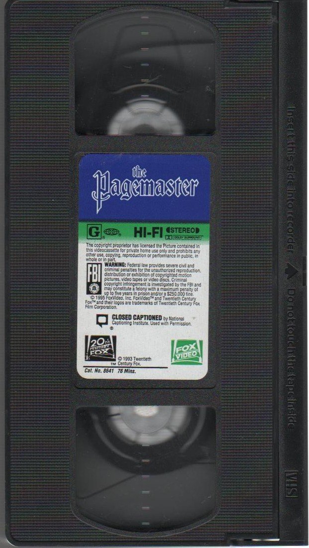 The Pagemaster (VHS)