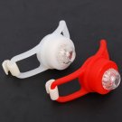 LED Silicone Safety Flashing Bicycle Rear Light LC-9085(1 Set) -Free Shipping