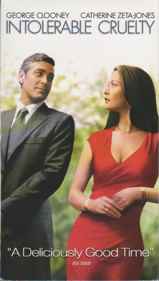 Intolerable Cruelty (VHS) George Clooney, Catherine Zeta-Jones