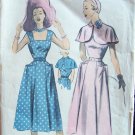 Vintage 40s Advance 5511 Summer Sundress and Cape Sewing Pattern