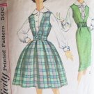 Vintage Simplicity 3079 Blouse Jumper Dress Full or Straight Skirt Pattern Size 14