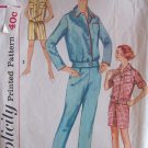 Vintage 50s Simplicity 2775 Pajama Top Pants or Short Pattern Size 14 Bust 34