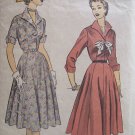 Vintage 40’s Advance 6121 Wing Collar Shirtwaist Dress Pattern Size 16 Bust 34