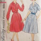 Vintage 50’s Simplicity 2926 Shirtwaist Dress Pattern Front Button Size 16.5 Bust 37